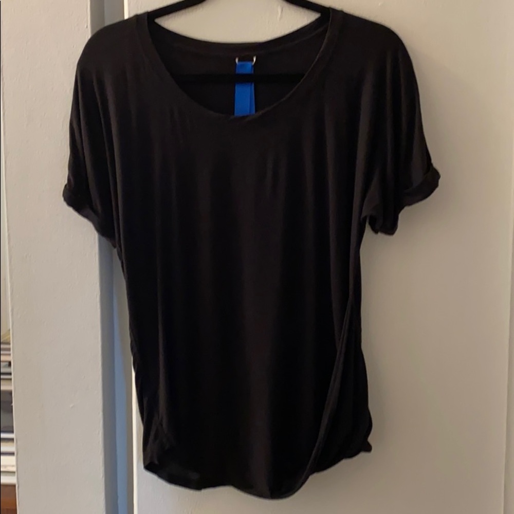 Kit and Ace "Calvert Tee" black cashmere top SZ 6